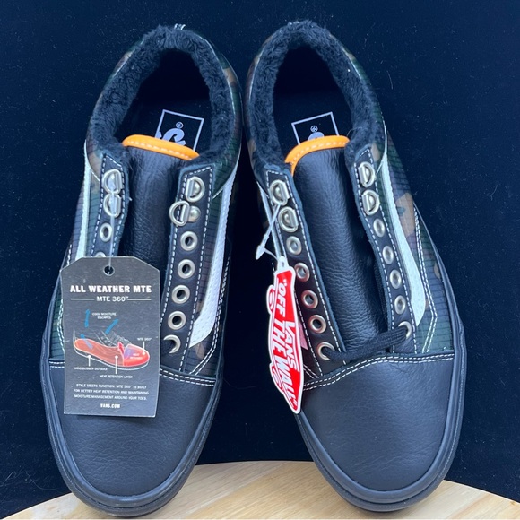 Vans Old Skool MTE All Weather Skate Shoes Black Camo Size 8 Wmns BRAND NEW - Picture 7 of 10
